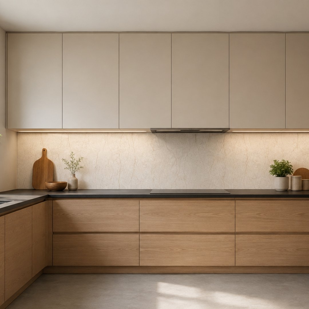 AL Nilambar Crema Marble & Stone Kitchen Tiles - My Home Studio